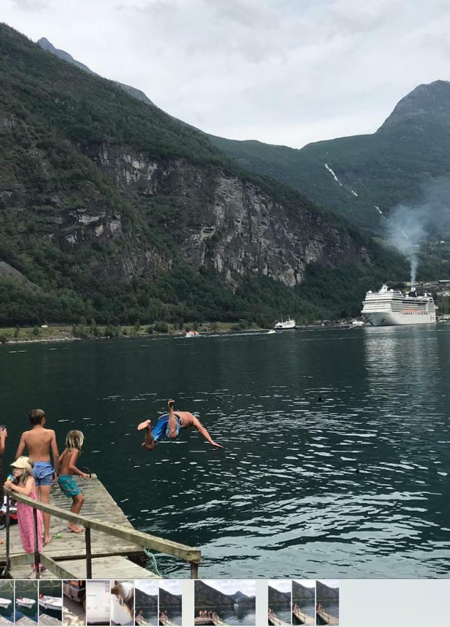 Solhaug Fjordcamping Geiranger Eksteriør billede